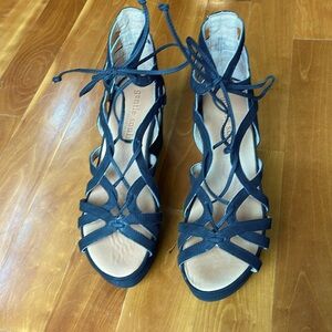 Gentle Souls lace up high heels sandals. Boho chic. So comfy. Never worn.